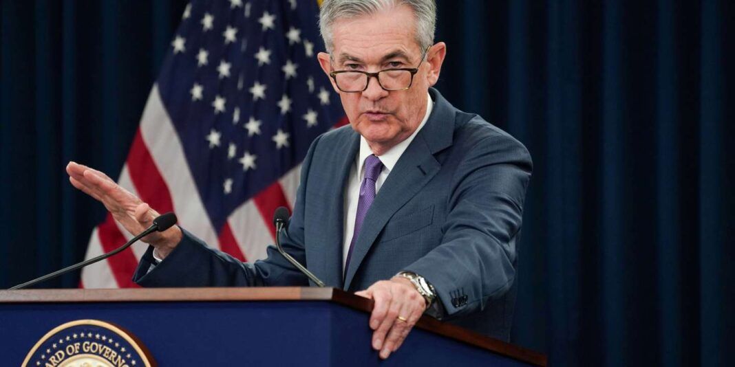 Federal Reserve Chair Jerome Powell holds a news conference in Washington