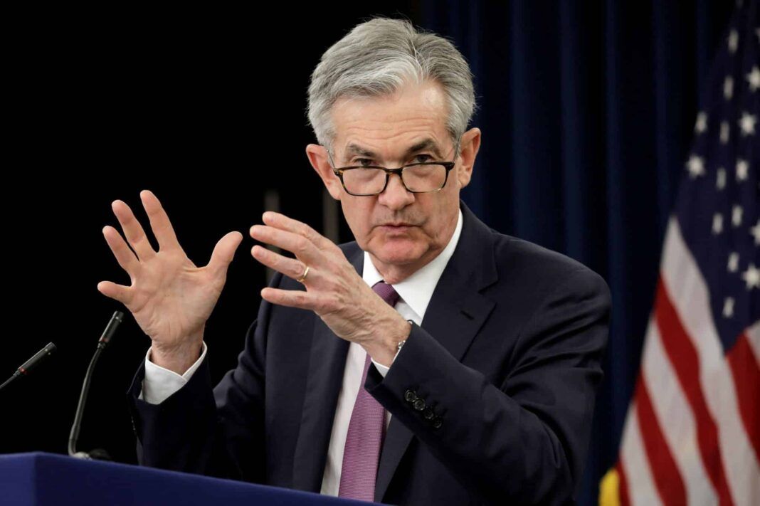 FILE PHOTO: Federal Reserve Board Chairman Jerome Powell holds a news conference in Washington