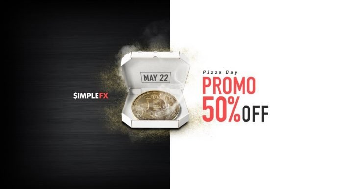 SimpleFX : Promotion de la journée de la pizza Bitcoin